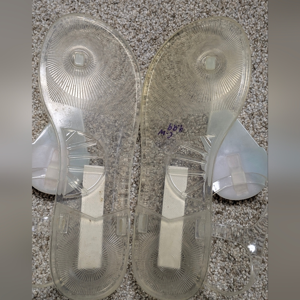 katy Perry Collections Clear Jelly Sandals with Beaded Design - Picture 4 of 4